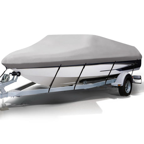 Boat cover, 18.5ft, supplied with a carry bag.