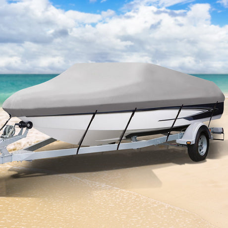 Boat cover, 18.5ft, supplied with a carry bag.