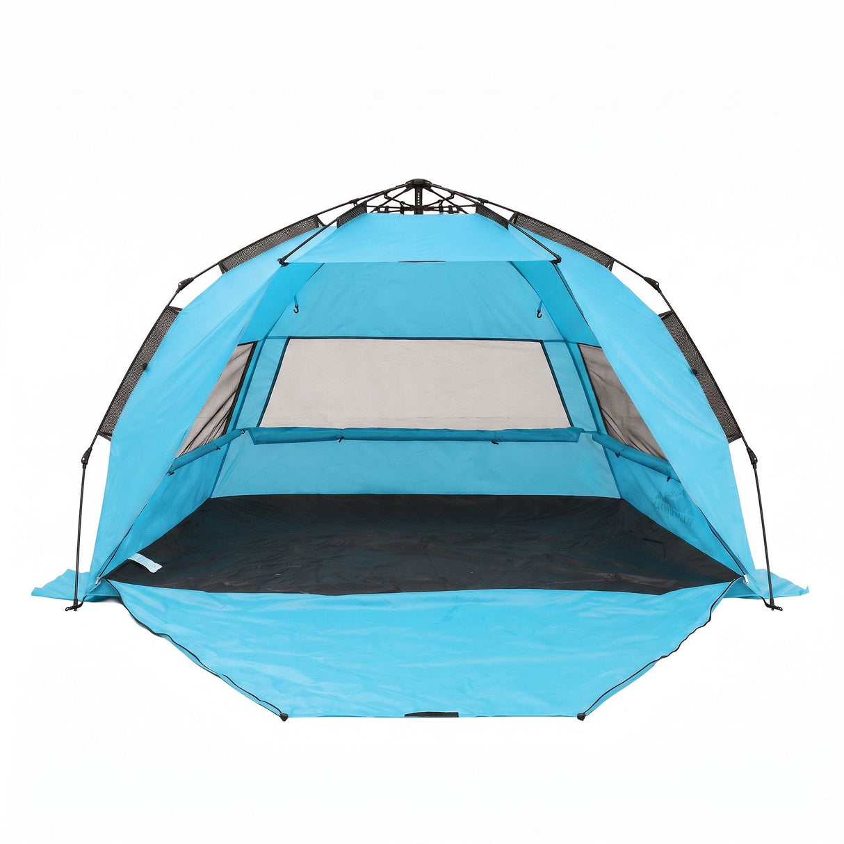 Weisshorn Beach Tent 3-4 Person Pop Up Sun Shade UPF 50 Automatic Outdoor Blue