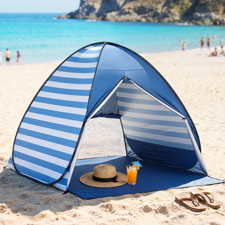 Weisshorn lightweight pop up UPF50+ beach tent for 2-3 people