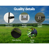 Portable shower toilet tent, supplied with a carry bag.