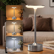 Artiss Silver Touch Table Lamp, Warm to Cool White LED, Dimmable 3000-6000K 24 LEDs, Type-C.