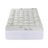 Giselle Bedding 1500GSM Pillowtop Mattress Topper Bamboo Mattress Pad for Back Pain Relief Washable 11cm Thick Bed Cover with 45cm Deep Pocket King Single