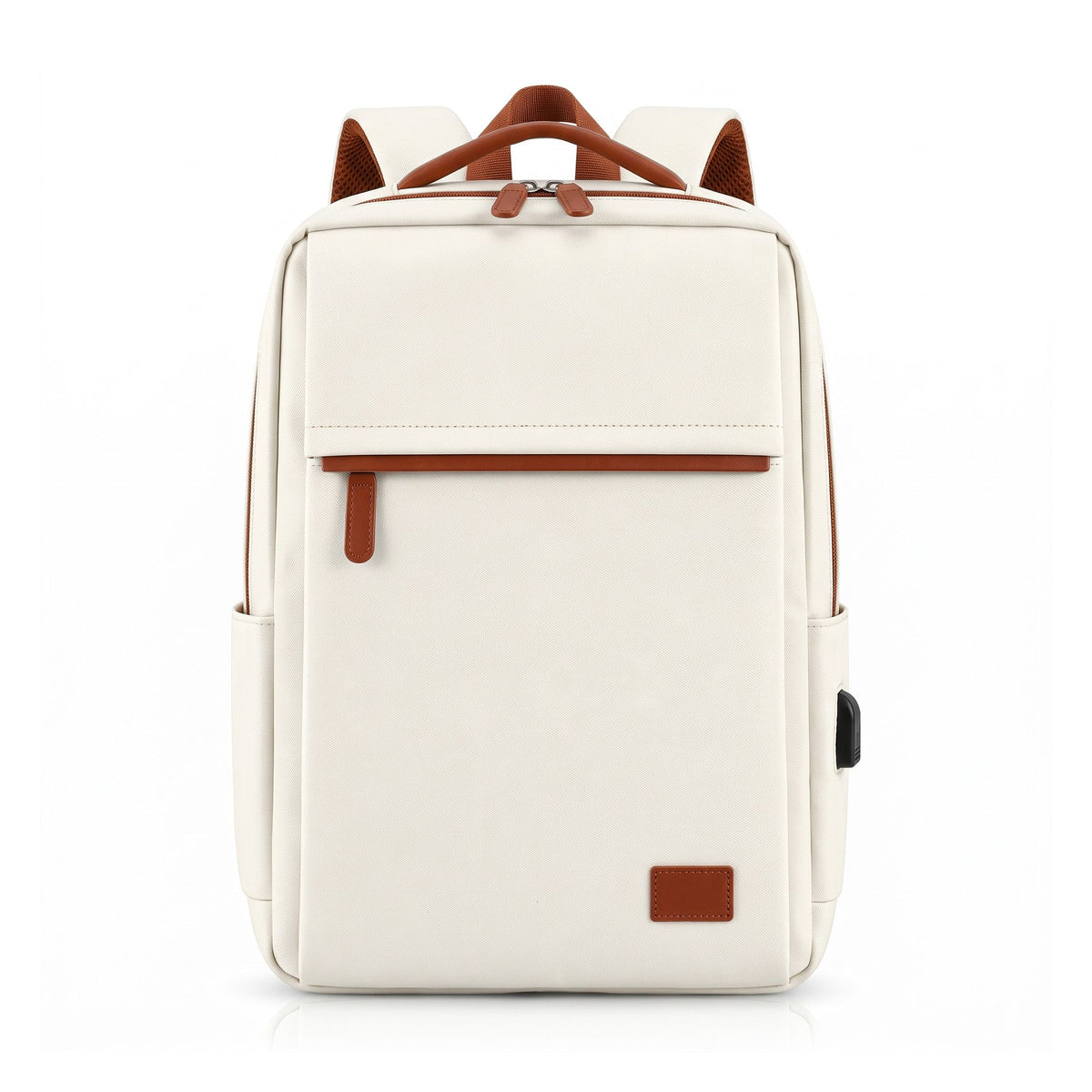 Wanderlite 20L Travel Laptop Backpack Carry On Work Bag with USB Port for Airlines Outdoor Business Beige.