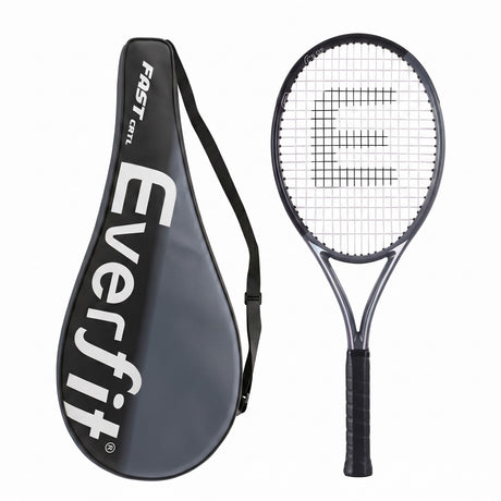 Everfit 27 Inch Tennis Racket Lightweight Racquet for Beginner Adult Players Black.