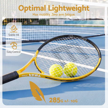 Everfit 27 Inch Tennis Racket Lightweight Racquet for Beginner Adult Players.