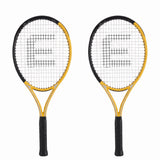 Everfit 27 inch tennis racket set of 2 in gold