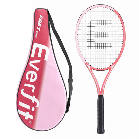 Everfit 27 Inch Tennis Racket Lightweight Racquet for Beginner Adult Players Pink.