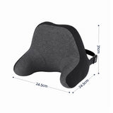 Wanderlite memory foam travel neck pillow with eye mask and earplugs in black
