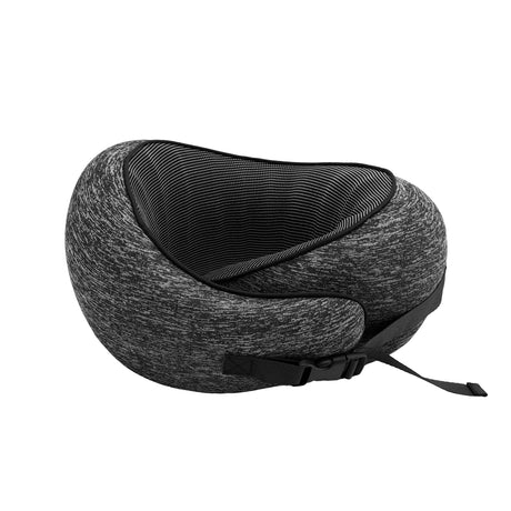 Dark grey memory foam pillows, lightweight.