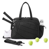 Everfit Tennis Tote Bag Gym Bag Sports Duffle Bags Holds 2 Rackets Black