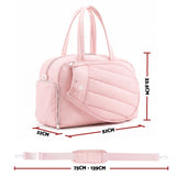Everfit Tennis Tote Bag Gym Bag Sports Duffle Bags Holds 2 Rackets Pink