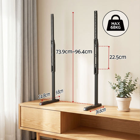 Artiss Universal TV Stand for 24-86 inch TVs LED Screen Table Top Desktop Mount - Shoppers Spot Appliances > TV > TVs & Accessories - Alternate view 2