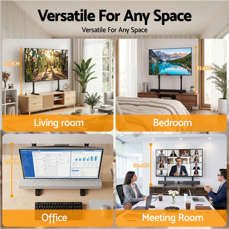 Artiss Universal TV Stand for 24-86 inch TVs LED Screen Table Top Desktop Mount - Shoppers Spot Appliances > TV > TVs & Accessories - Alternate view 6