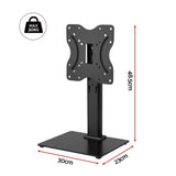 Artiss TV Stand Bracket for 19 - 43 inch TVs Table Top Desktop Universal Swivel