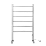 Devanti 6 bar freestanding heated towel rail, aluminium