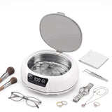 Devanti Ultrasonic Cleaner 700mL 48kHz Jewellery Cleaning Machine with Stainless Steel Tank White.