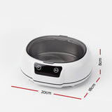 Devanti Ultrasonic Cleaner 700mL 48kHz Jewellery Cleaning Machine with Stainless Steel Tank White.
