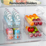 Artiss 2 Pack Clear Pull Out Cabinet Organiser 2 Tier Storage Drawers