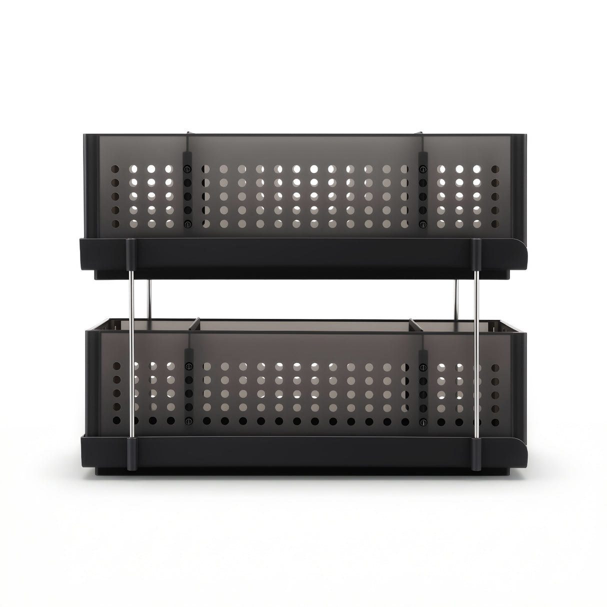 Artiss Under Sink Organizer 2 Tier Pull Out Drawer with Removable Baskets & Divider