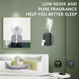 Dolphy Essential Oil Diffuser Dispenser with Bluetooth Control – 400 mL Capacity, Low-Noise Automatic Scent Machine with Light Sensor for Large Commercial Spaces – Black (DAPD0013-B)