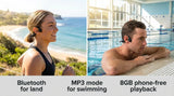 Laser Bone Conduction Headphones for Swimming Black