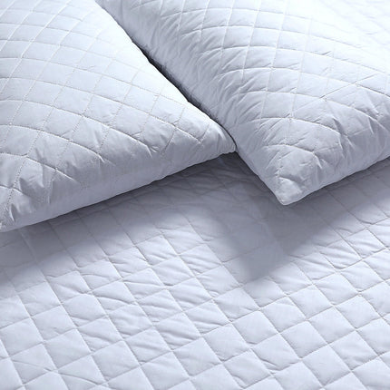 Elan Linen 100% Cotton Quilted Fully Fitted 50cm Deep Double Size Waterproof Mattress Protector