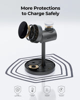 Aukey MagFusion 3-in-1 Qi2 Magnetic Fast Wireless Charging Station (LC-MC311)