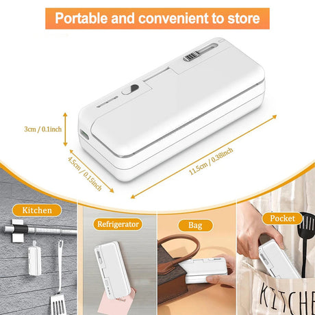 NNEOBA plastic bag sealer, rechargeable.