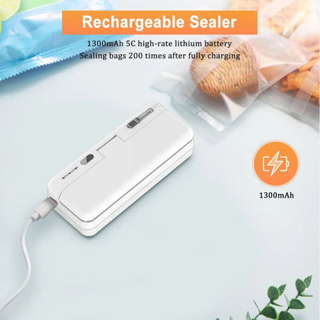 NNEOBA plastic bag sealer, rechargeable.