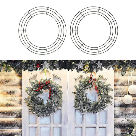 Metal Wreath Round Iron Ring For Christmas - Shoppers Spot Occasions > Christmas > Christmas Wreaths & Garlands