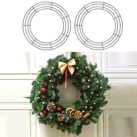 Metal Wreath Round Iron Ring For Christmas - Shoppers Spot Occasions > Christmas > Christmas Wreaths & Garlands - Alternate view 4