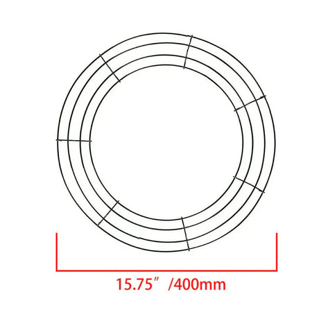 Metal Wreath Round Iron Ring For Christmas - Shoppers Spot Occasions > Christmas > Christmas Wreaths & Garlands - Alternate view 6