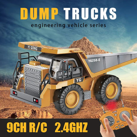 Rc Alloy Dump Truck Engineering Vehicle For Boys.