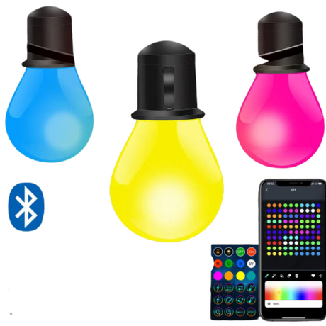 Bluetooth Colorful G40 Led Bulb String Lights - Shoppers Spot Occasions > Christmas > Outdoor Decorations & Lights