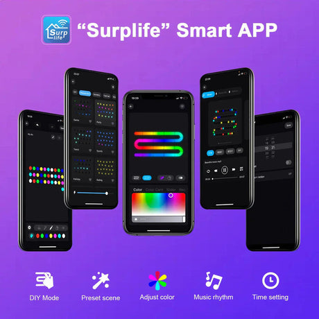Bluetooth Colorful G40 Led Bulb String Lights - Shoppers Spot Occasions > Christmas > Outdoor Decorations & Lights - Alternate view 6