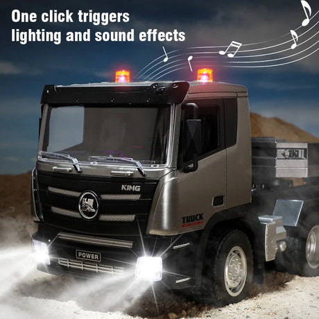 Control trailer, operated by remote control.