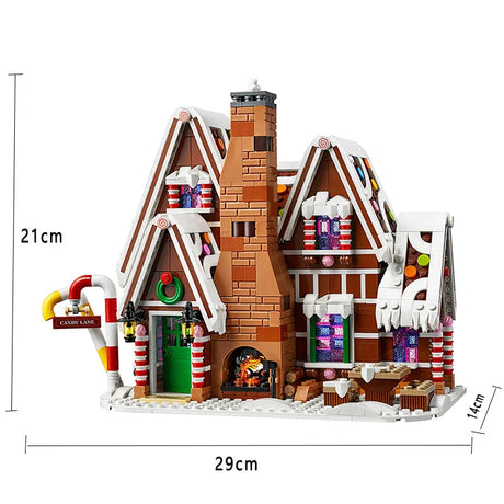 Santa Claus Gingerbread House Building Blocks.