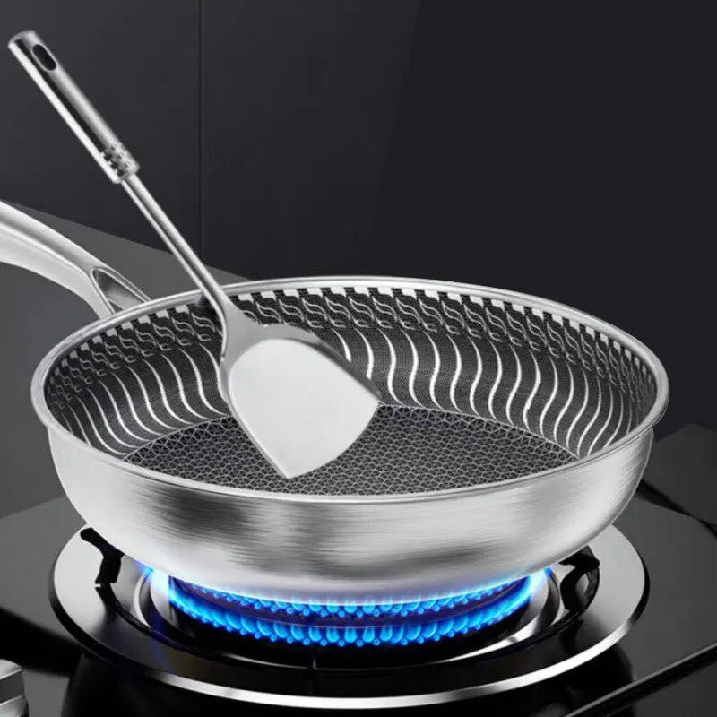 Tri-Ply 316 Frying Pan 32cm Double-Sided