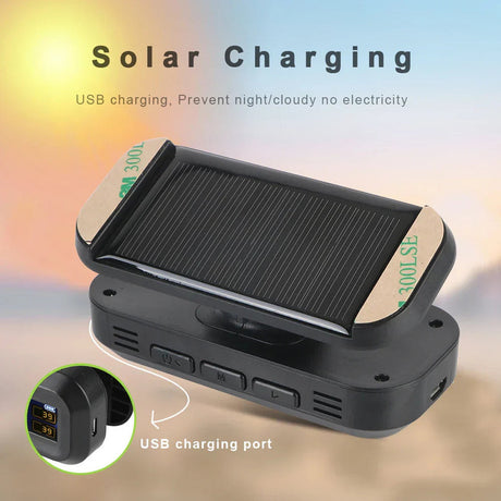 Wireless Tire Pressure Monitoring Solar And USB Charging.