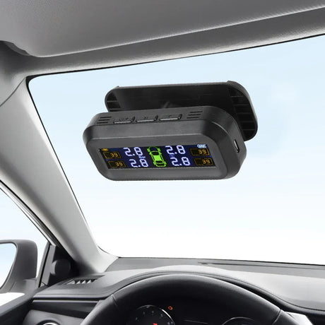 Wireless Tire Pressure Monitoring Solar And USB Charging.