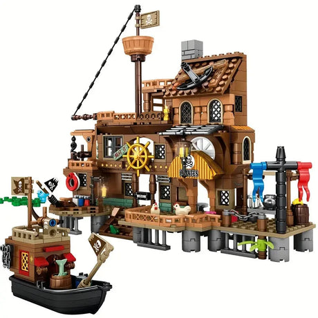 Pirate Island Fortress Building Blocks Set.