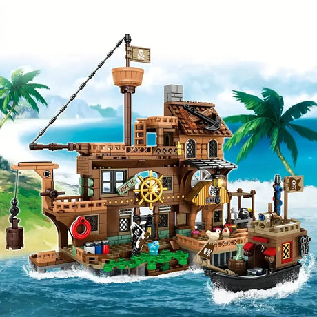 Pirate Island Fortress Building Blocks Set.