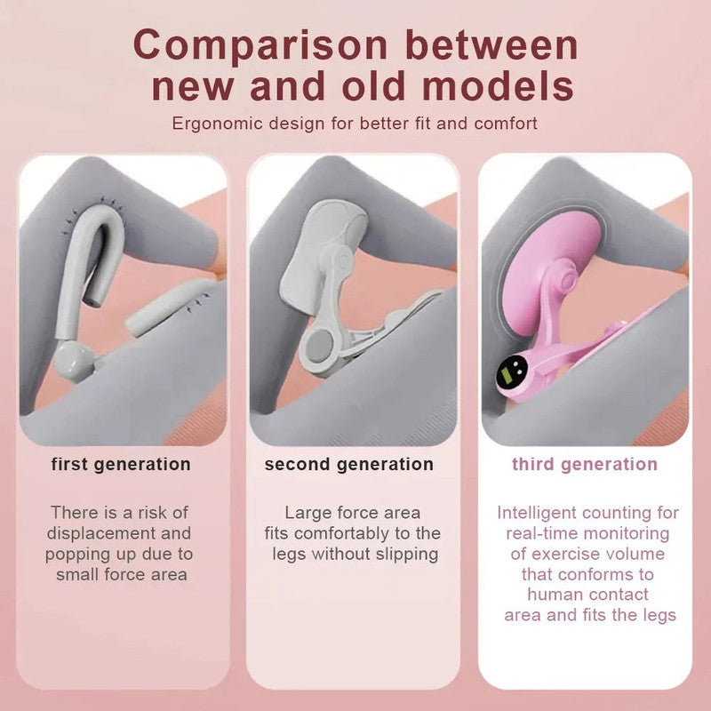 Smart Counting Pelvic Floor Thigh Trainer Recovery Pink