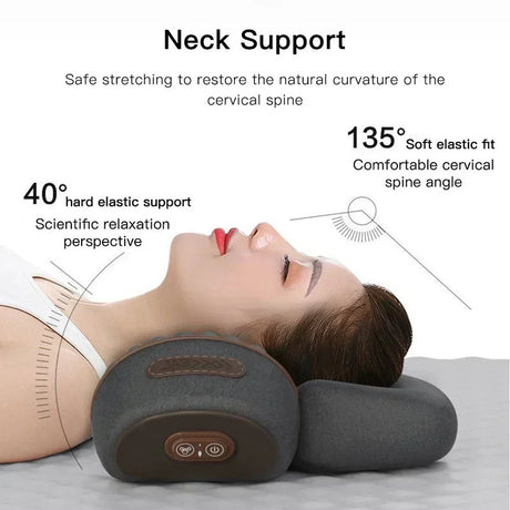 Electric massage pillow, rechargeable, lightweight.