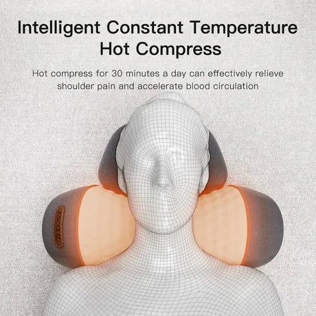 Electric massage pillow, rechargeable, lightweight.
