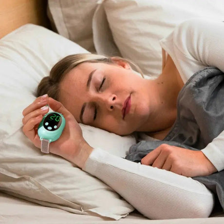 EMS blue palm pulse massager, lightweight.