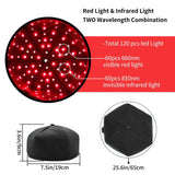 Hair Growth Cap LED Treatment Helmet Black