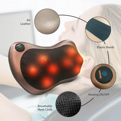 Electric back massage pillow.