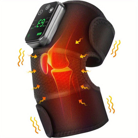 Black cordless heating knee pad.